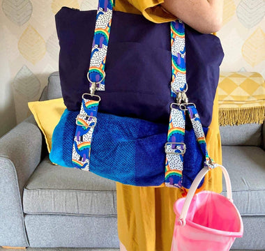 The perfect DIY Beach Bag (no pattern required)