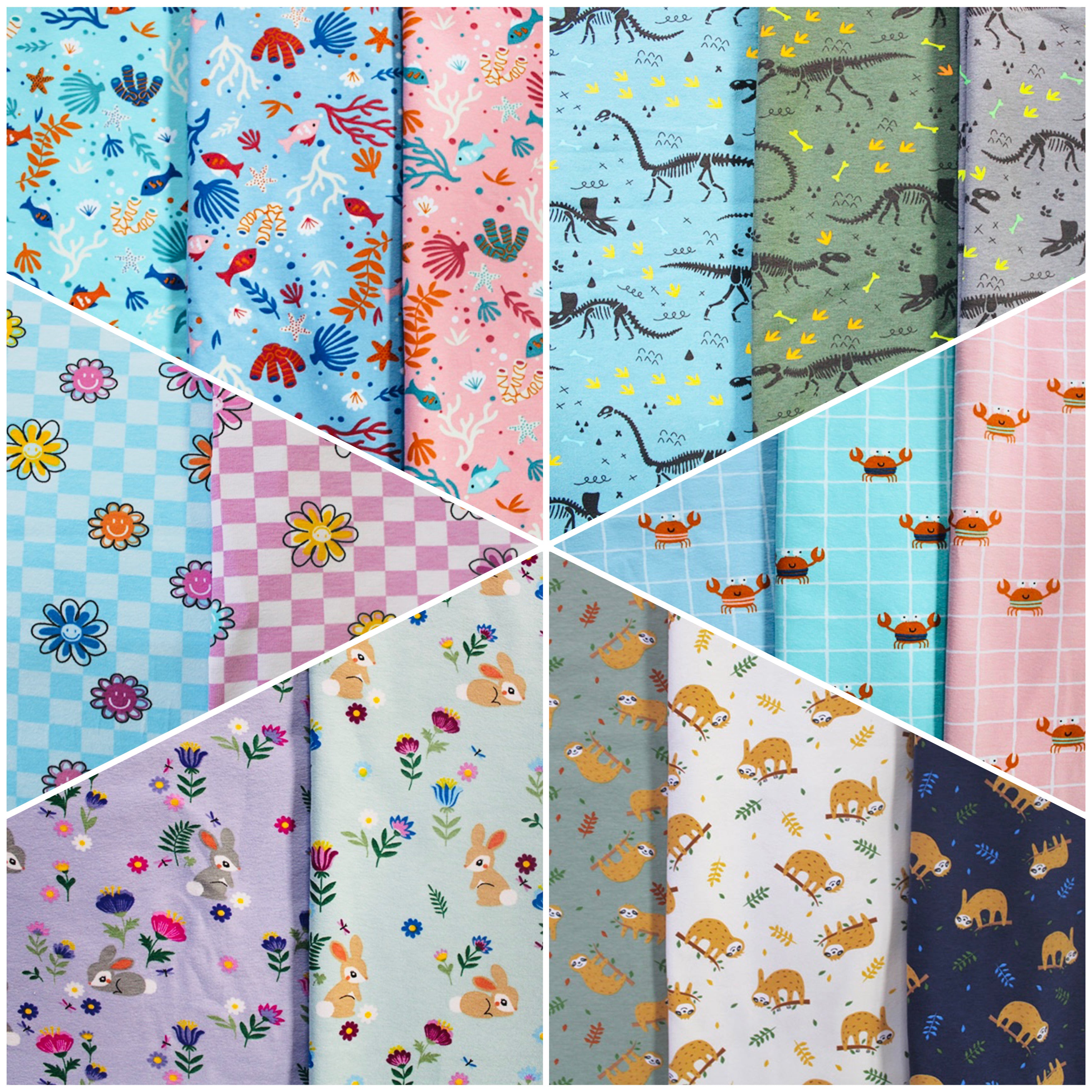 Cotton Jersey Fabric Prints 4 Way Stretch – NorthernMonkeyMakes