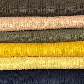 Rib Knit Stretch Jersey Fabrics