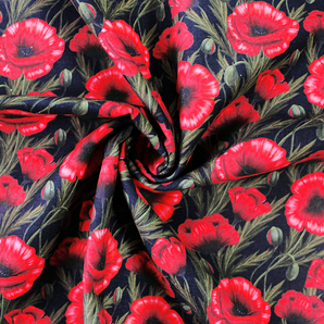 CLASSIC POPPIES 100% COTTON WOVEN