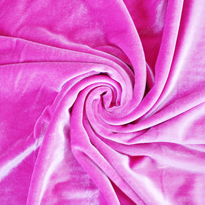 2MTR BRIGHT PINK SPANDEX PLUSH VELOUR SPECIAL BUY