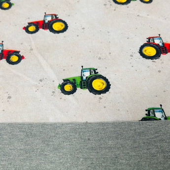 0.5M PAINTED TRACTORS DIGITAL FRENCH TERRY £10.50PM - NorthernMonkeyMakes