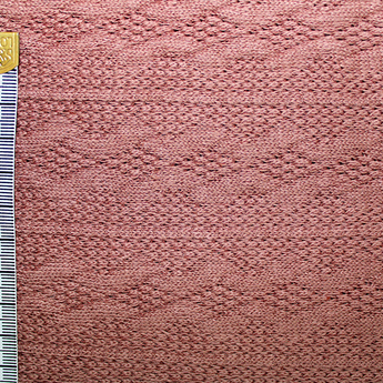 0.5M DUSKY PINK CABLE KNIT 265GSM £7PM - NorthernMonkeyMakes