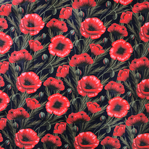 CLASSIC POPPIES 100% COTTON WOVEN