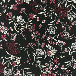 BERRY FLORAL VINES VISCOSE JERSEY