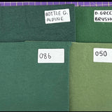 0.5M DARK GREEN BRUSHED FRENCH TERRY £11PM - NorthernMonkeyMakes