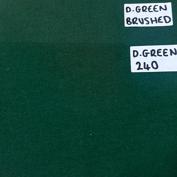 0.5M DARK GREEN COTTON JERSEY 240GSM £9.80PM - NorthernMonkeyMakes