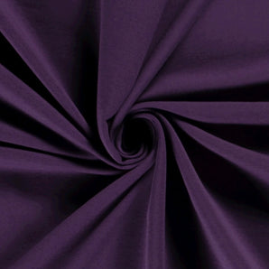 AUBERGINE PURPLE FRENCH TERRY 250GSM LOOP BACK 1144