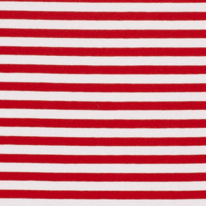 RED YARN DYED STRIPES COTTON JERSEY