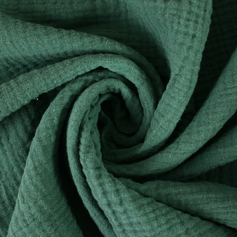 0.5M FOREST GREEN DOUBLE GAUZE WOVEN £7.50PM - NorthernMonkeyMakes