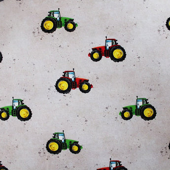 0.5M PAINTED TRACTORS DIGITAL FRENCH TERRY £10.50PM - NorthernMonkeyMakes