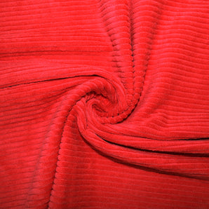 0.5M RED JUMBO CORD 100% COTTON WOVEN £10.50PM