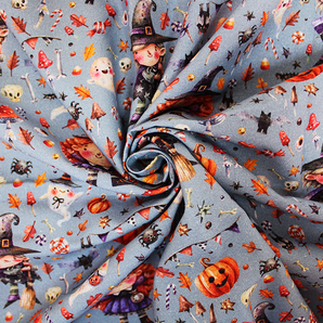 0.5M LITTLE WITCH 100% COTTON WOVEN £8.10PM - NorthernMonkeyMakes