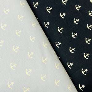 0.5M NAVY ANCHORS COTTON JERSEY - NorthernMonkeyMakes