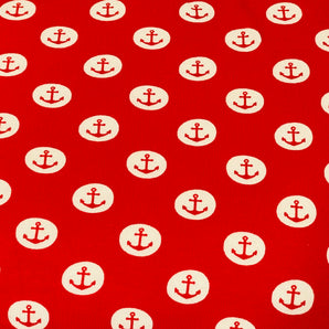 RED ANCHORS COTTON JERSEY