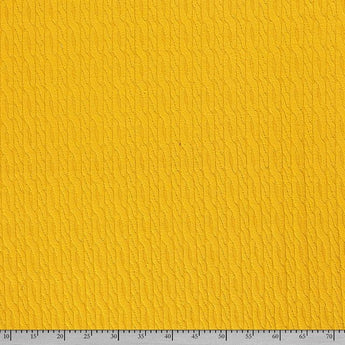 0.5M MUSTARD CABLE KNIT 420GSM £9.30PM - NorthernMonkeyMakes